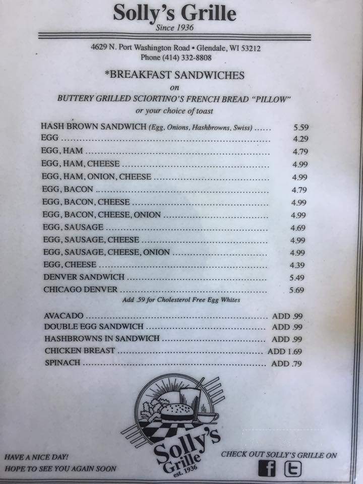 Soly's Grille - North York, ON menu_pic
