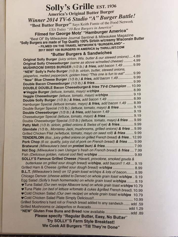 Soly's Grille - North York, ON menu_pic
