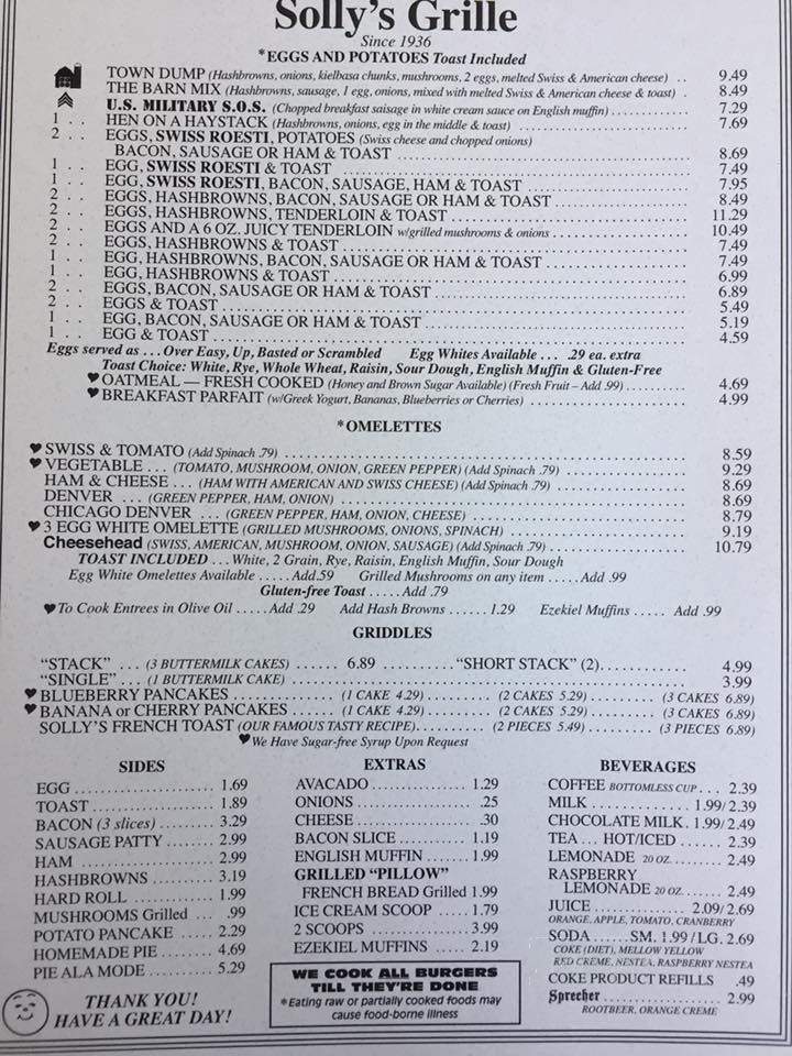Soly's Grille - North York, ON menu_pic