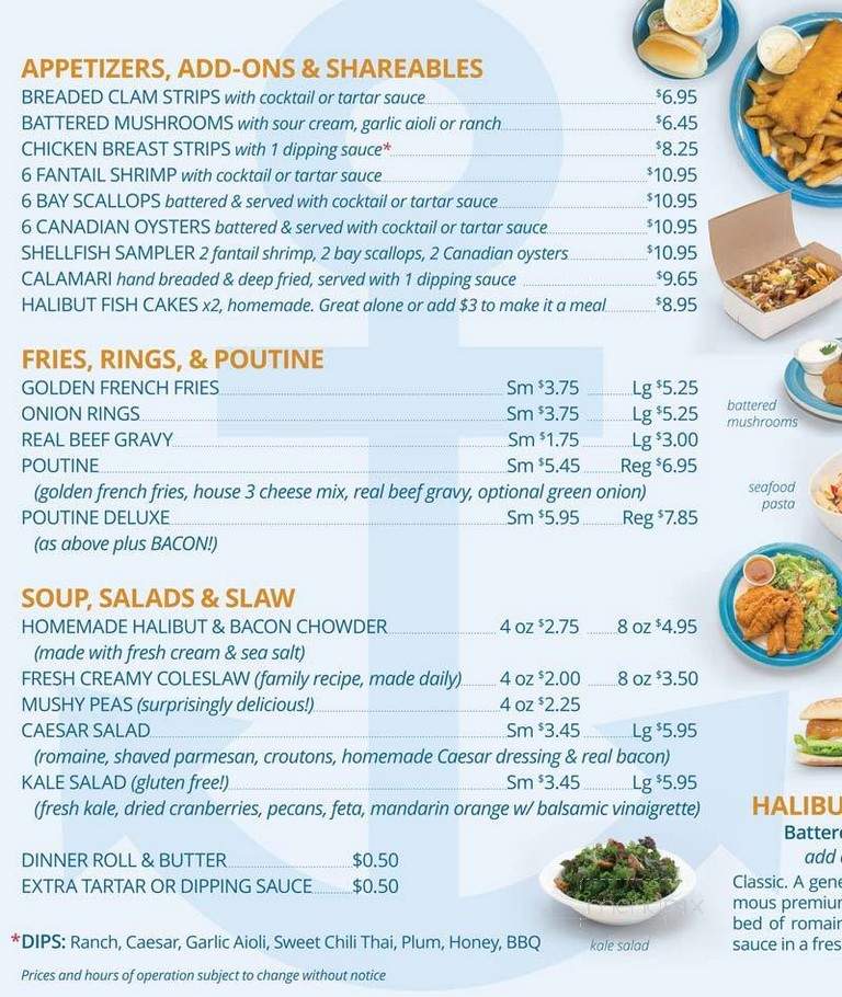 Kipps Lane Fish & Chips - London, ON menu_pic