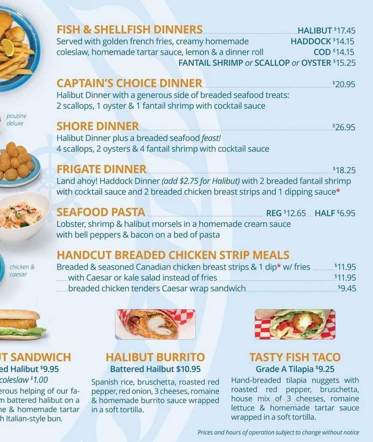Kipps Lane Fish & Chips - London, ON menu_pic