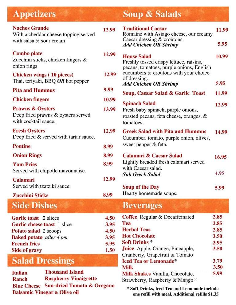MGM Restaurant - Nanaimo, BC menu_pic