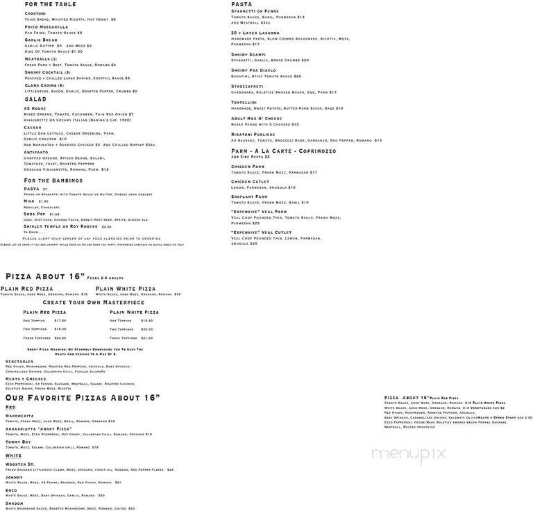 Cafe Bairritz - Kingston, ON menu_pic