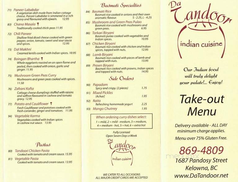 Da Tandoor - Kelowna, BC