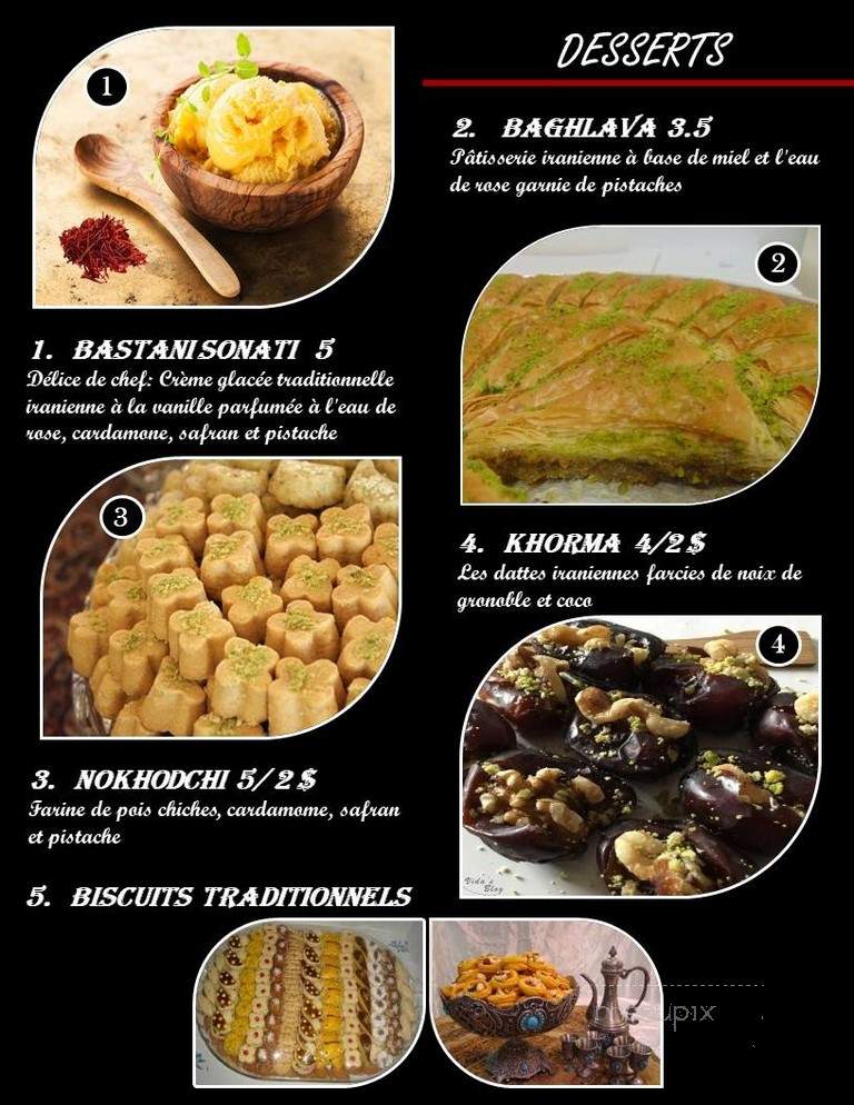 Restaurant L'Entr'Amis - Sherbrooke, QC menu_pic