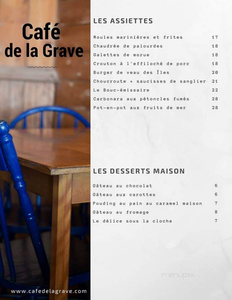 Cafe De La Grave Inc - Havre-Aubert, QC