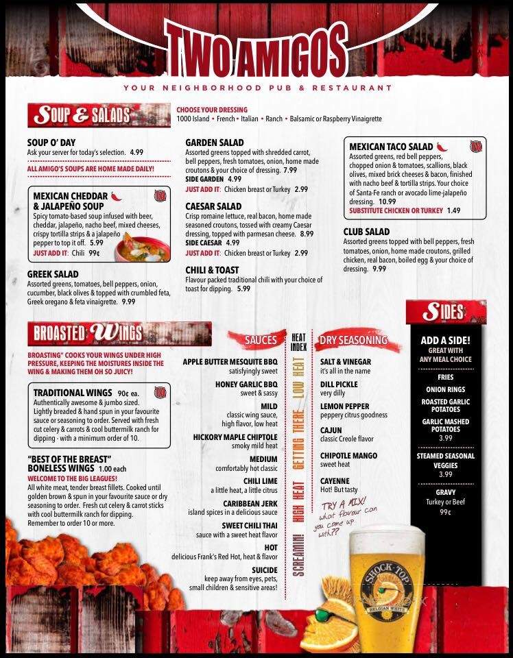 Two Amigos - Sarnia, ON menu_pic