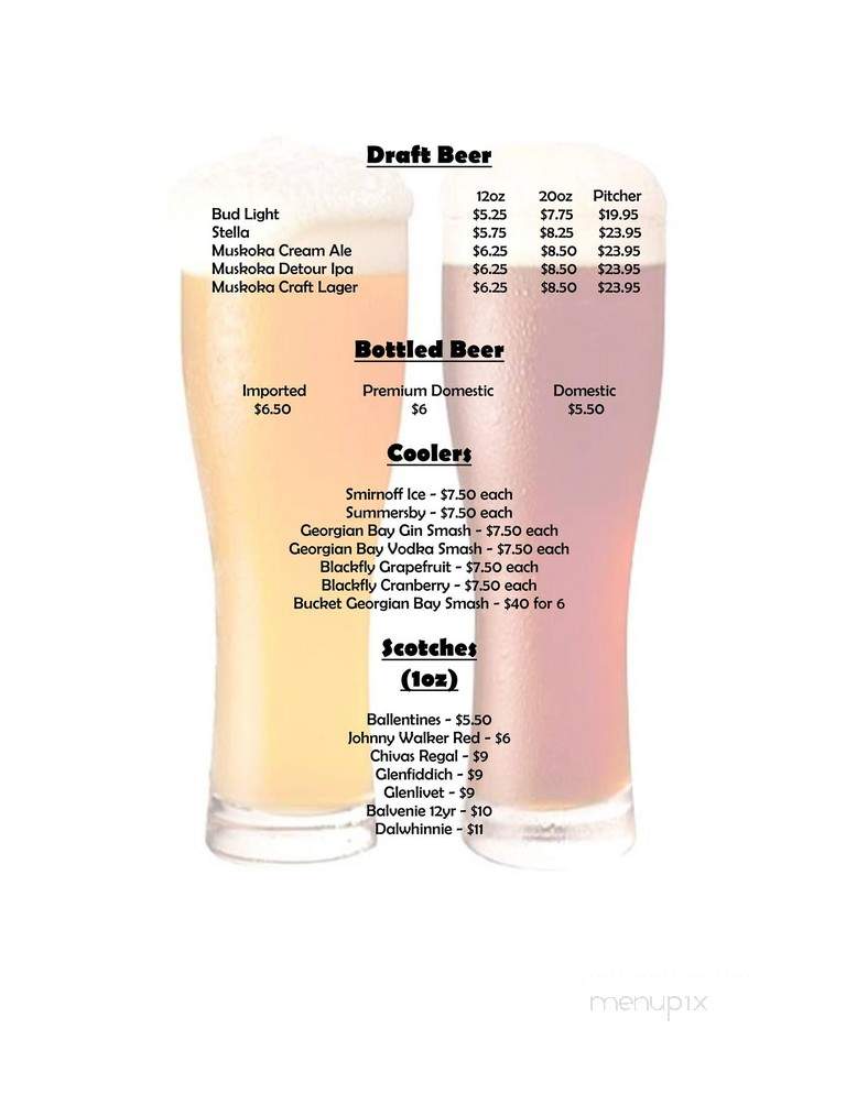 The Grape & Olive - Orillia, ON menu_pic