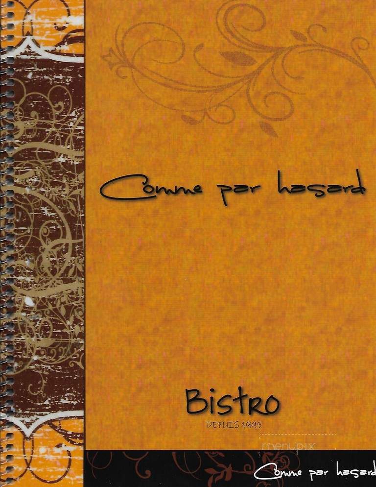 Comme par hasard - Longueuil, QC menu_pic