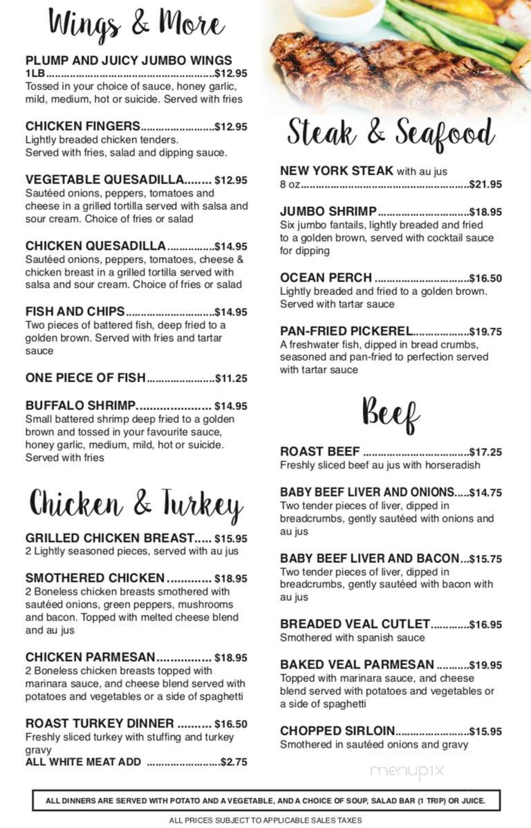 Satellite Restaurant - Chatham-Kent, ON menu_pic