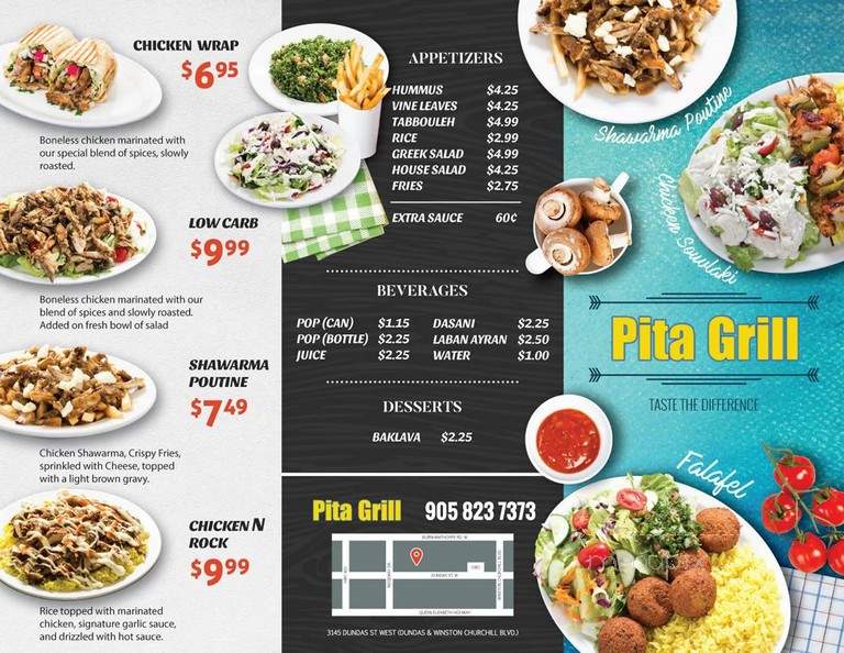 Pita & Grill - Mississauga, ON menu_pic