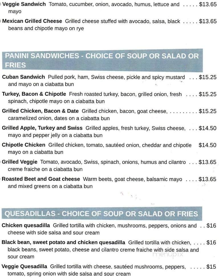 On Line Gourmet - Campbell River, BC menu_pic