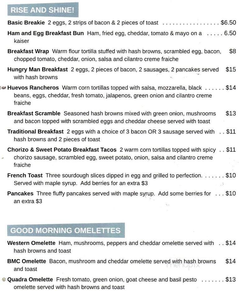 On Line Gourmet - Campbell River, BC menu_pic