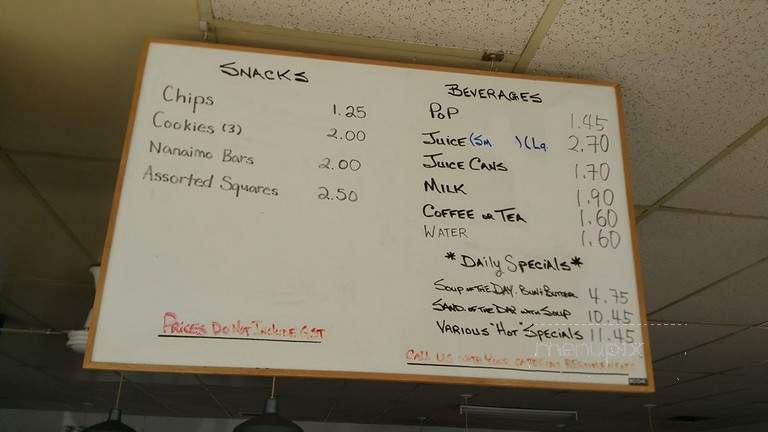 Beans Restaurant - Leduc, AB menu_pic