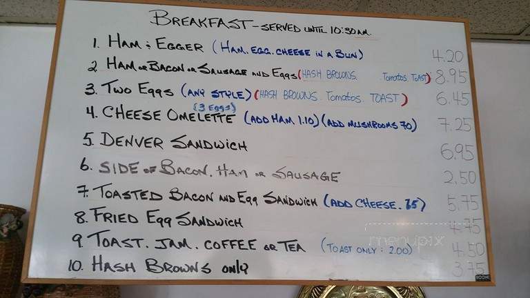 Beans Restaurant - Leduc, AB menu_pic