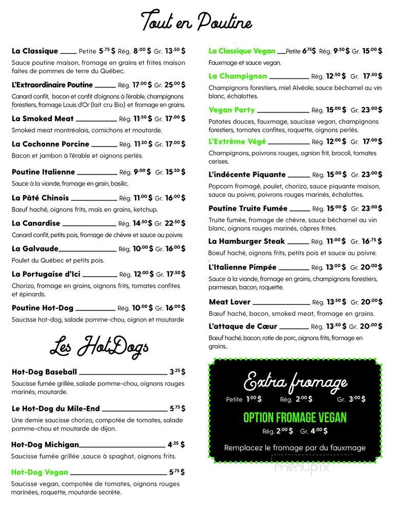 Chez Leo - Montreal, QC menu_pic