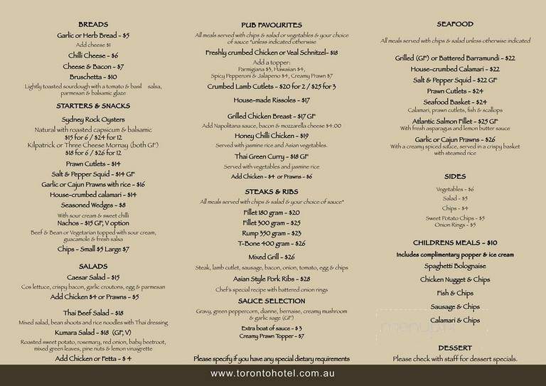 Cutlets - Toronto, ON menu_pic