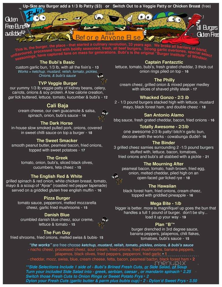 Bubis Awesome Eats - Windsor, ON menu_pic