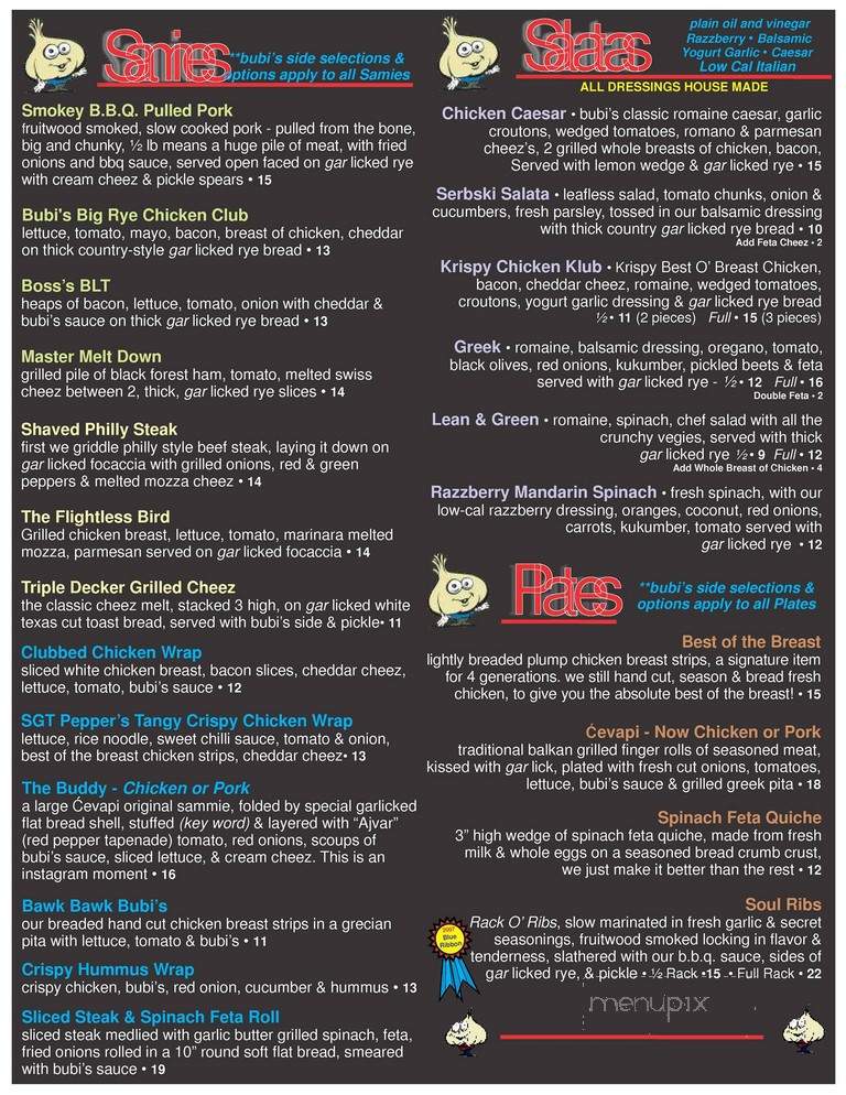 Bubis Awesome Eats - Windsor, ON menu_pic