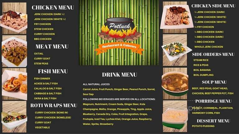Potluck Restaurant - Mississauga, ON menu_pic