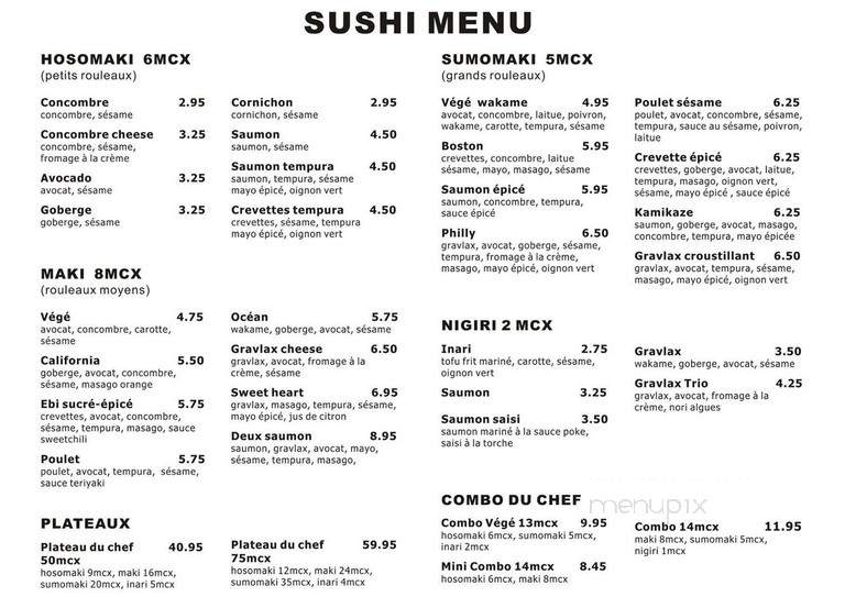Cafe de l'Ecluse - Saint-Lambert, QC menu_pic