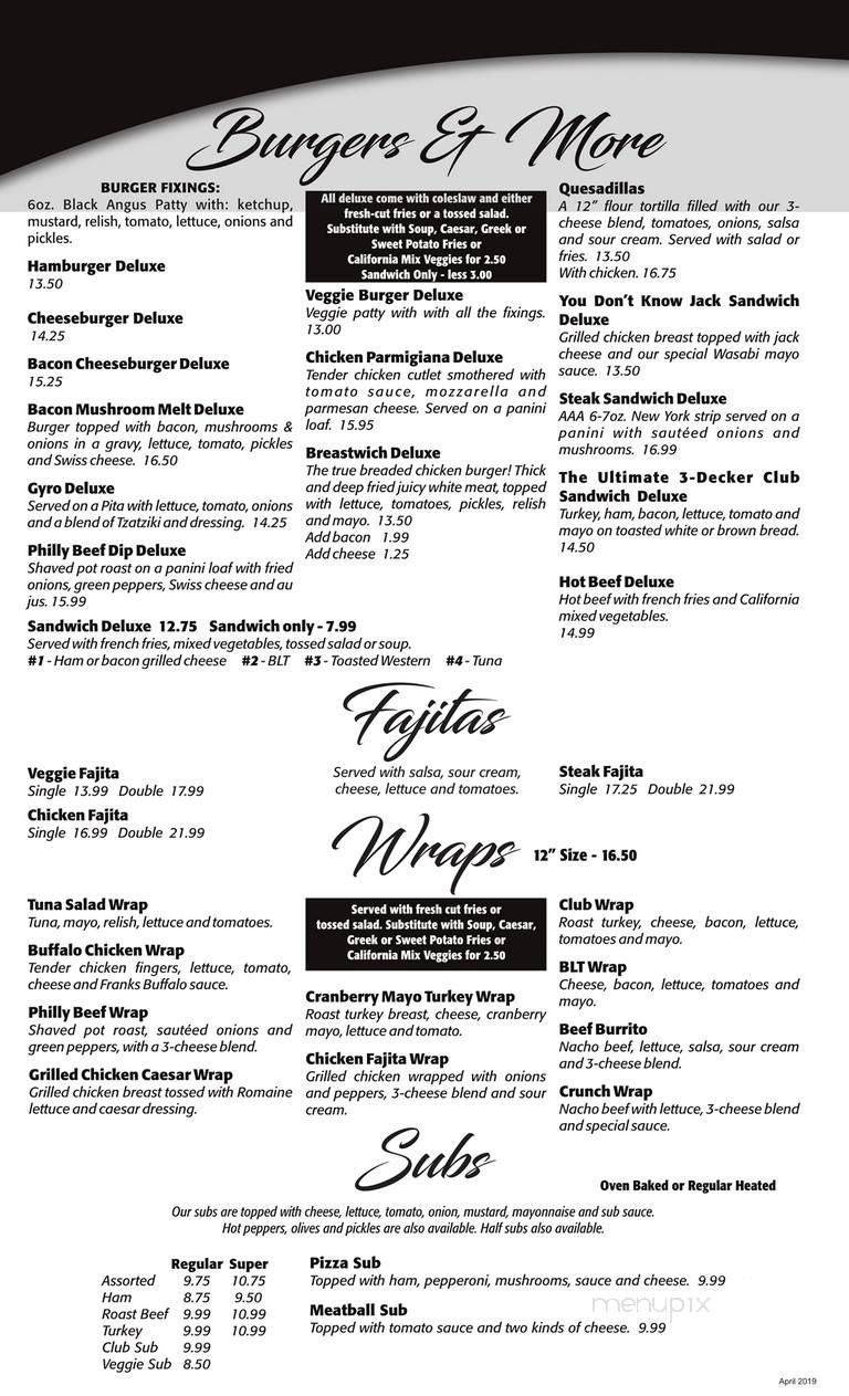 A Antonio's Pizza - Corunna, ON menu_pic