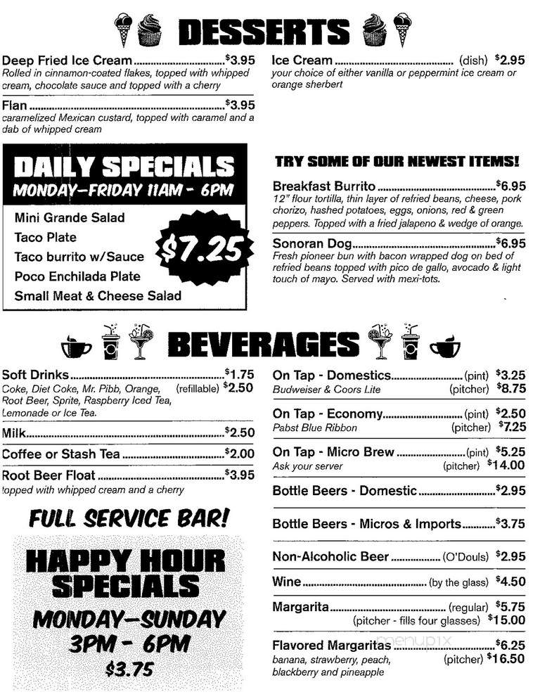 The Burrito House - Toronto, ON menu_pic