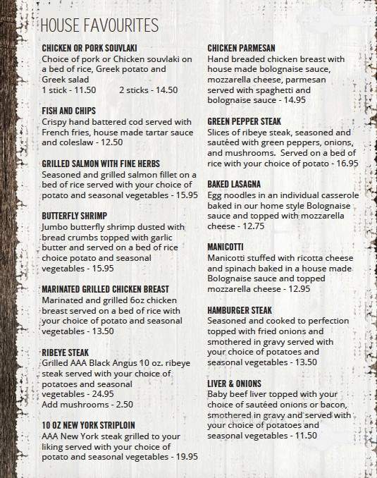City Limits Bar & Grill - Cornwall, ON menu_pic