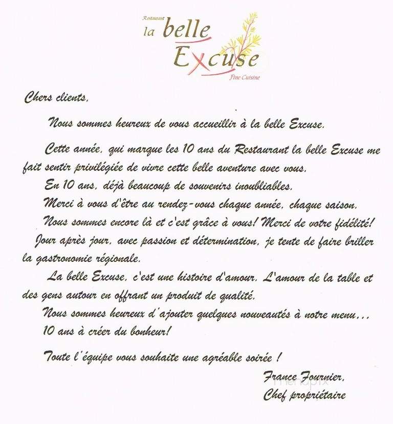 Restaurant La Belle Excuse - Trois-Pistoles, QC