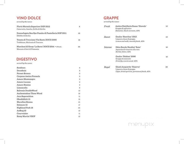 Nicli Antica Pizzeria - Vancouver, BC menu_pic