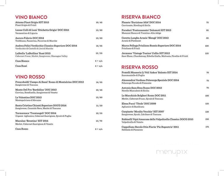 Nicli Antica Pizzeria - Vancouver, BC menu_pic