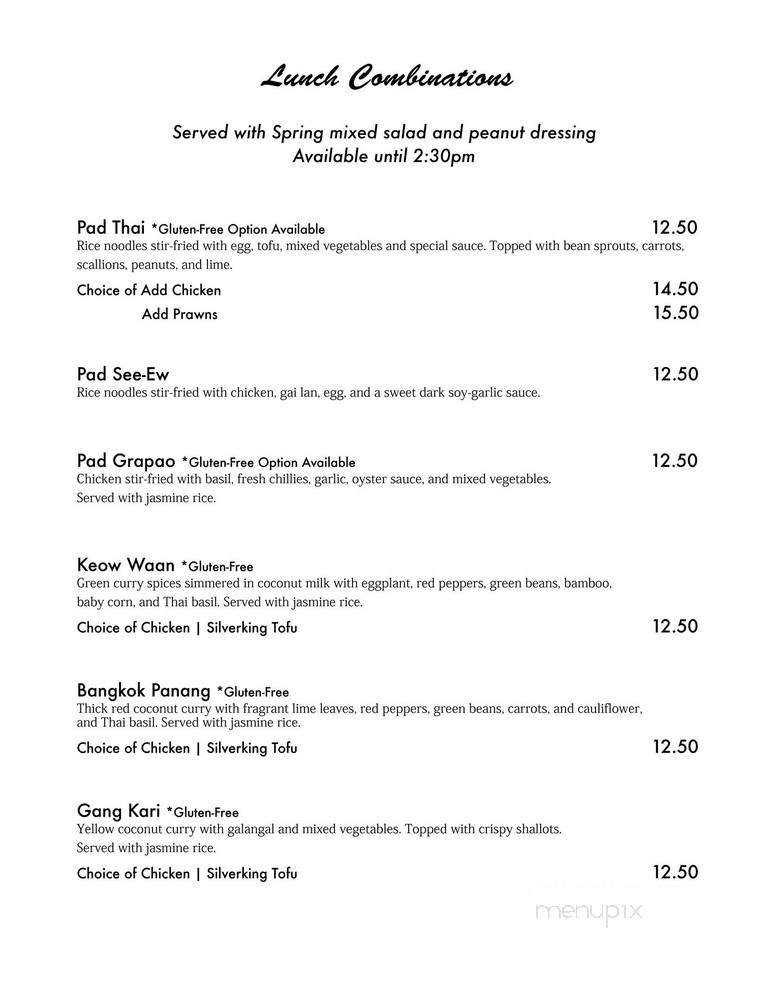 Busaba Thai Cafe - Nelson, BC menu_pic