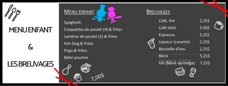 Snack-Bar Ste-Croix - Sainte-Croix, QC menu_pic