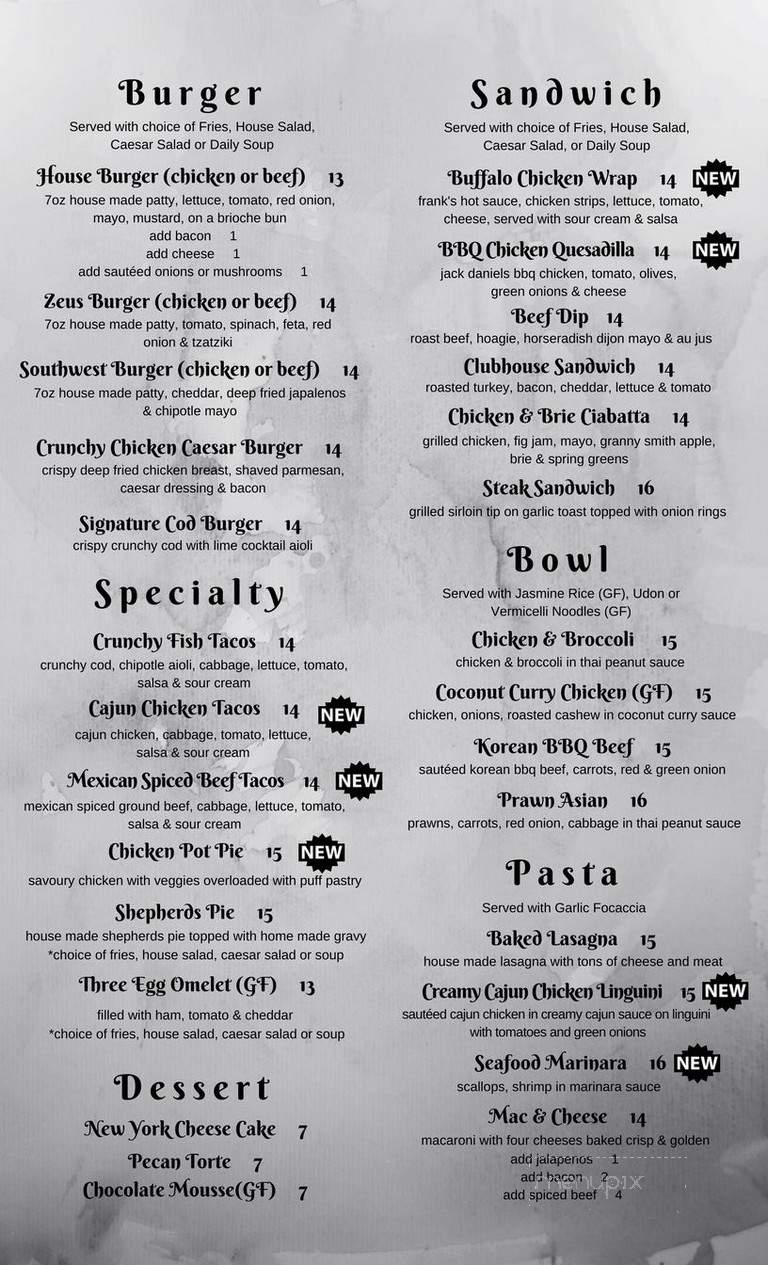 C V Station Neighbourhood Pub - Duncan, BC menu_pic