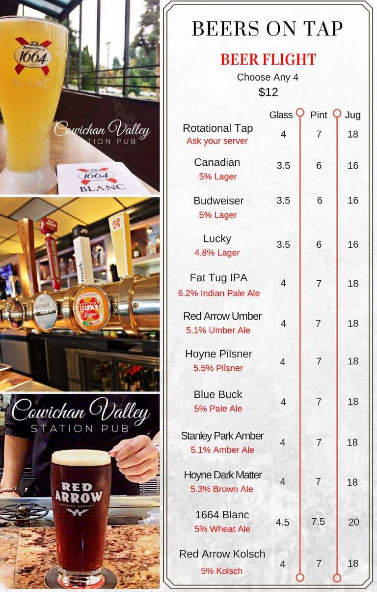 C V Station Neighbourhood Pub - Duncan, BC menu_pic