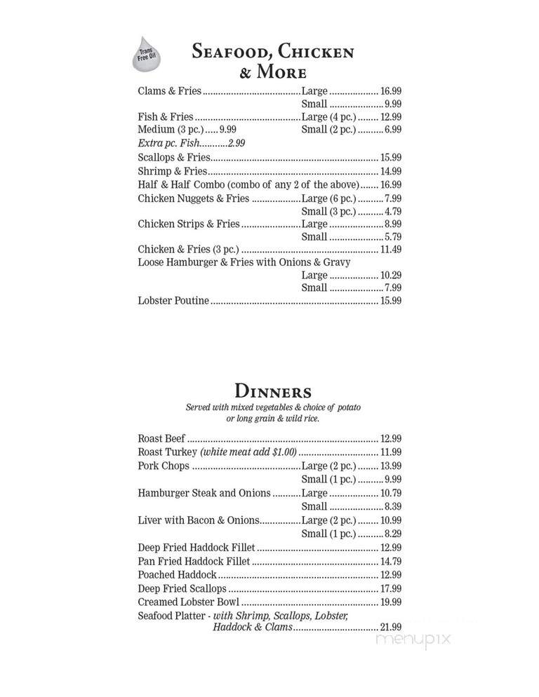 Blarney Stone Restaurant - Lunenburg, NS menu_pic