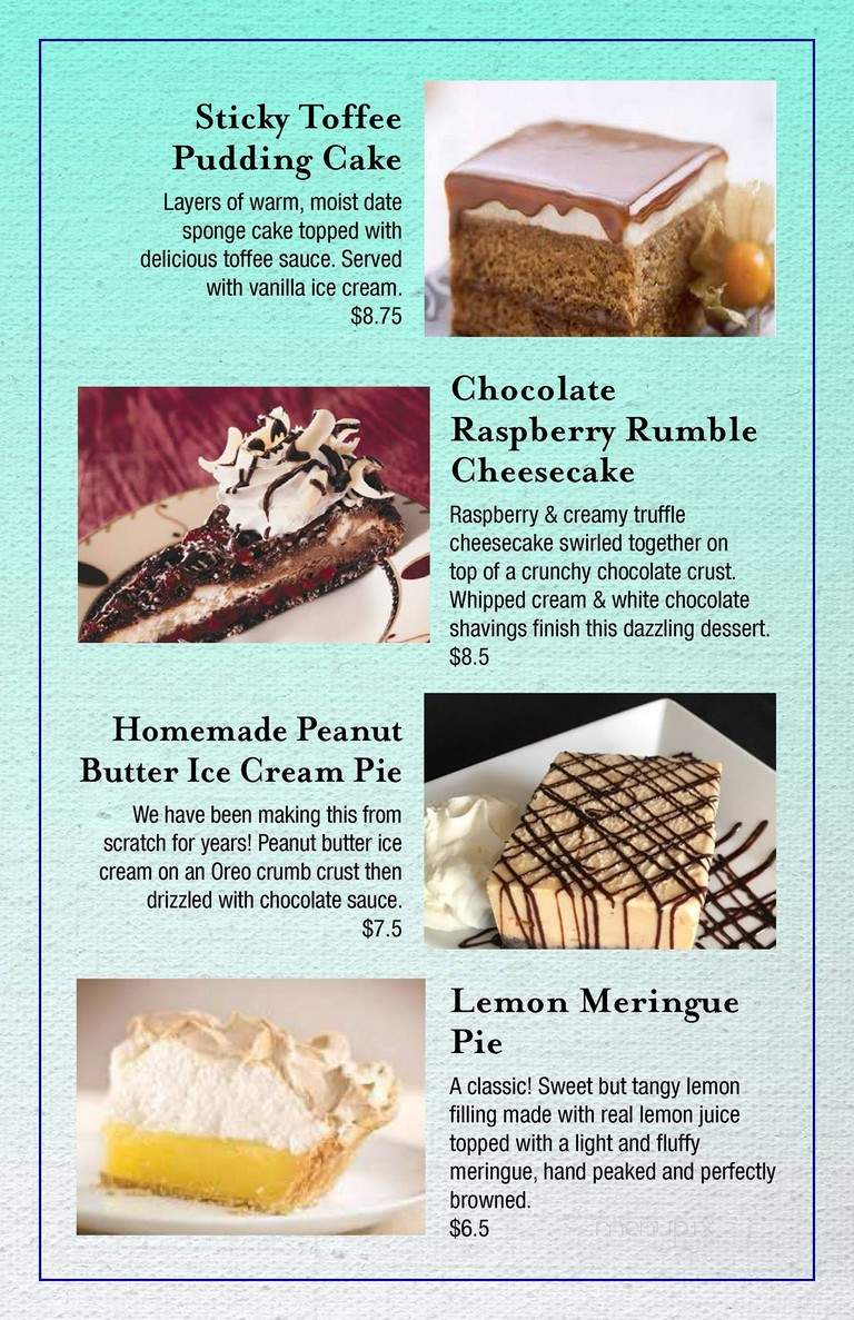 Dougall's Restaurant - Brighton, ON menu_pic