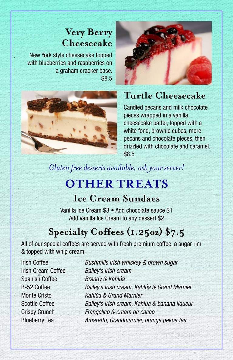 Dougall's Restaurant - Brighton, ON menu_pic
