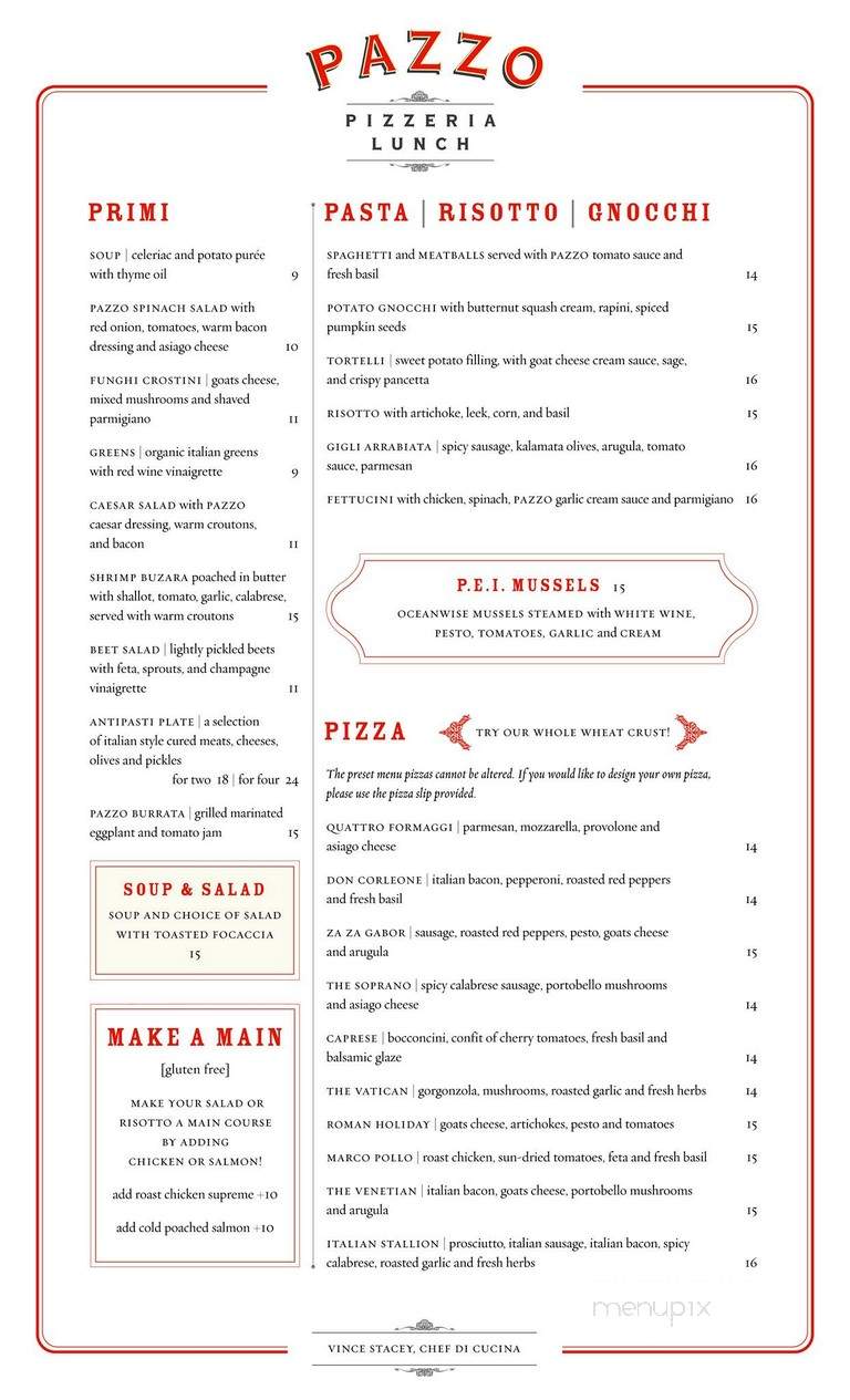 Pazzo Ristorante Bar & Pizzeria - Stratford, ON