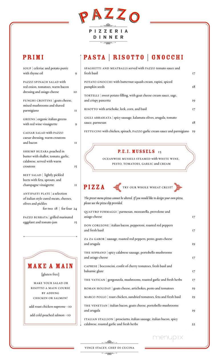 Pazzo Ristorante Bar & Pizzeria - Stratford, ON