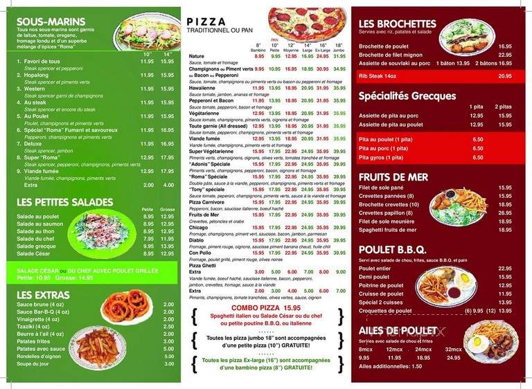 Roma Pizzeria - Saint-Hyacinthe, QC
