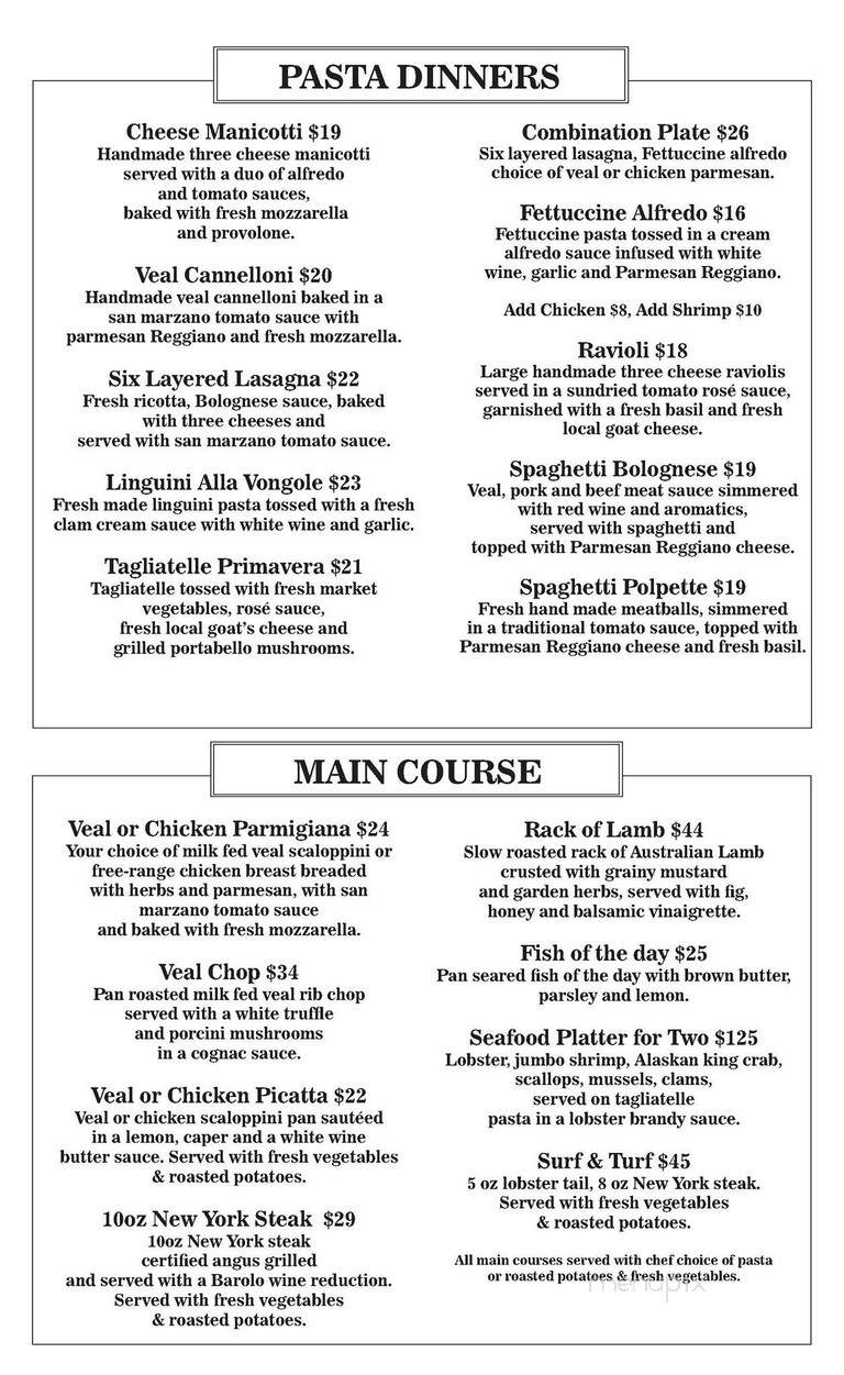 The New Rideau Restaurant - Kemptville, ON menu_pic