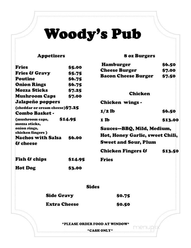 Lakeview Hotel - Wawa, ON menu_pic