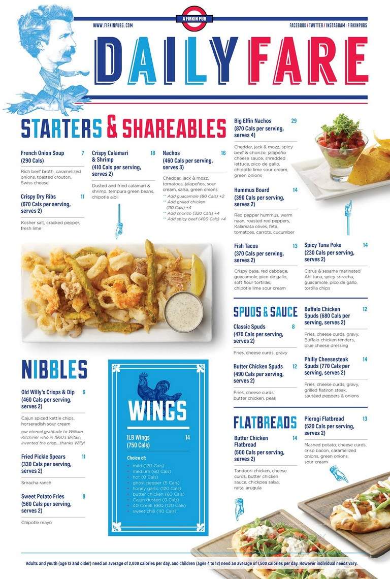 Bull & Firkin - Toronto, ON menu_pic