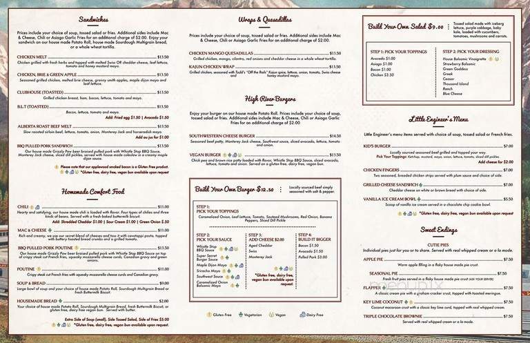 Whistlestop Cafe - High River, AB menu_pic