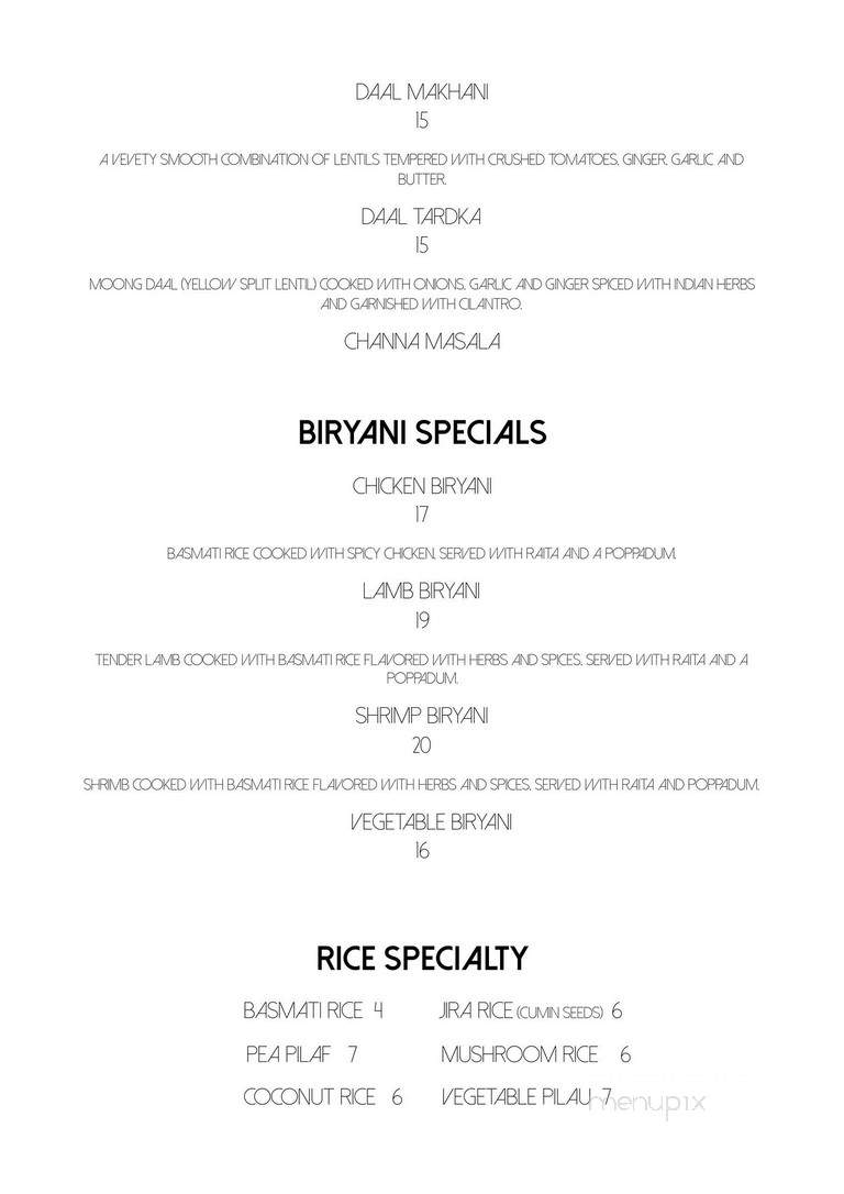 Masala - Banff, AB menu_pic