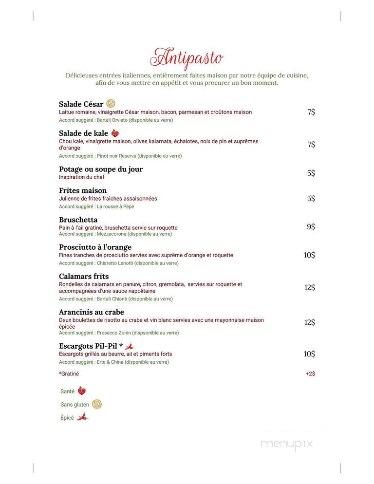 Pepe - Saint-Hyacinthe, QC menu_pic