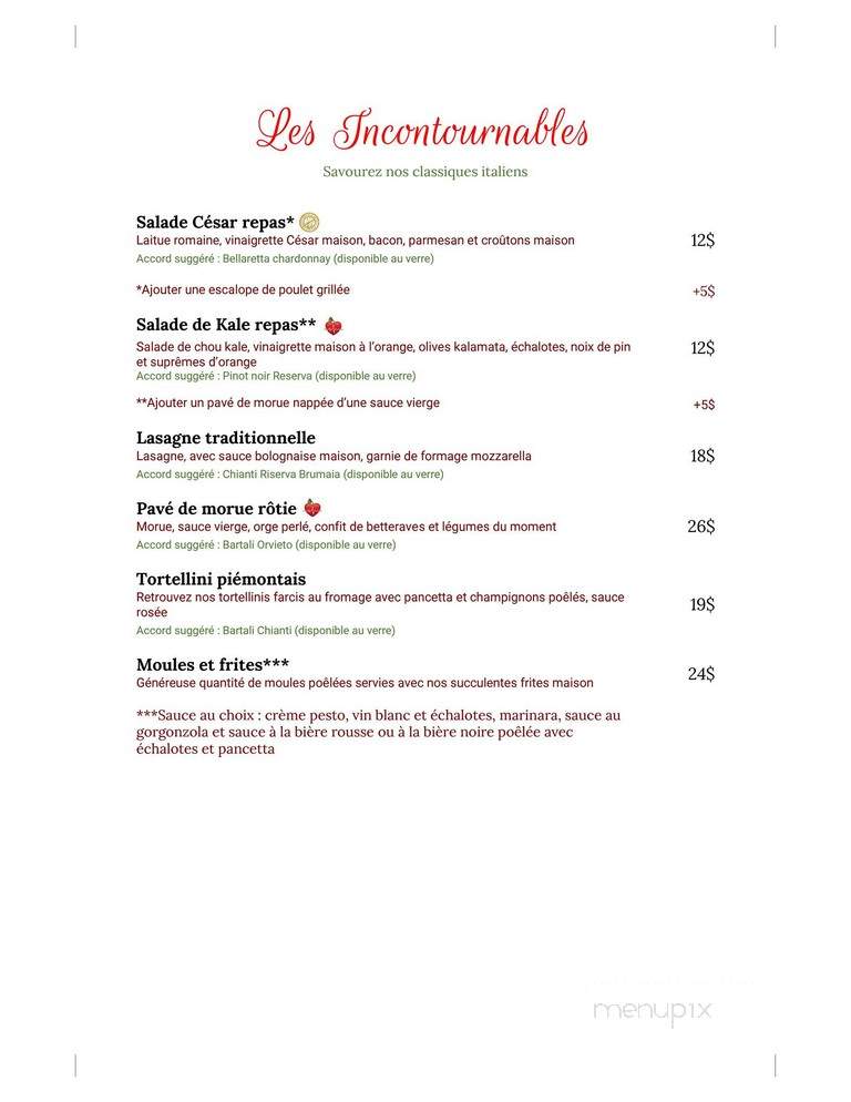 Pepe - Saint-Hyacinthe, QC menu_pic
