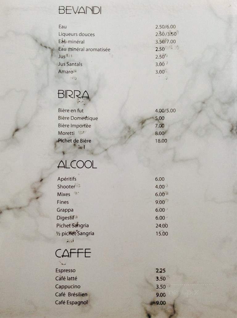 Trattoria Il Ritrovo - Montreal, QC menu_pic