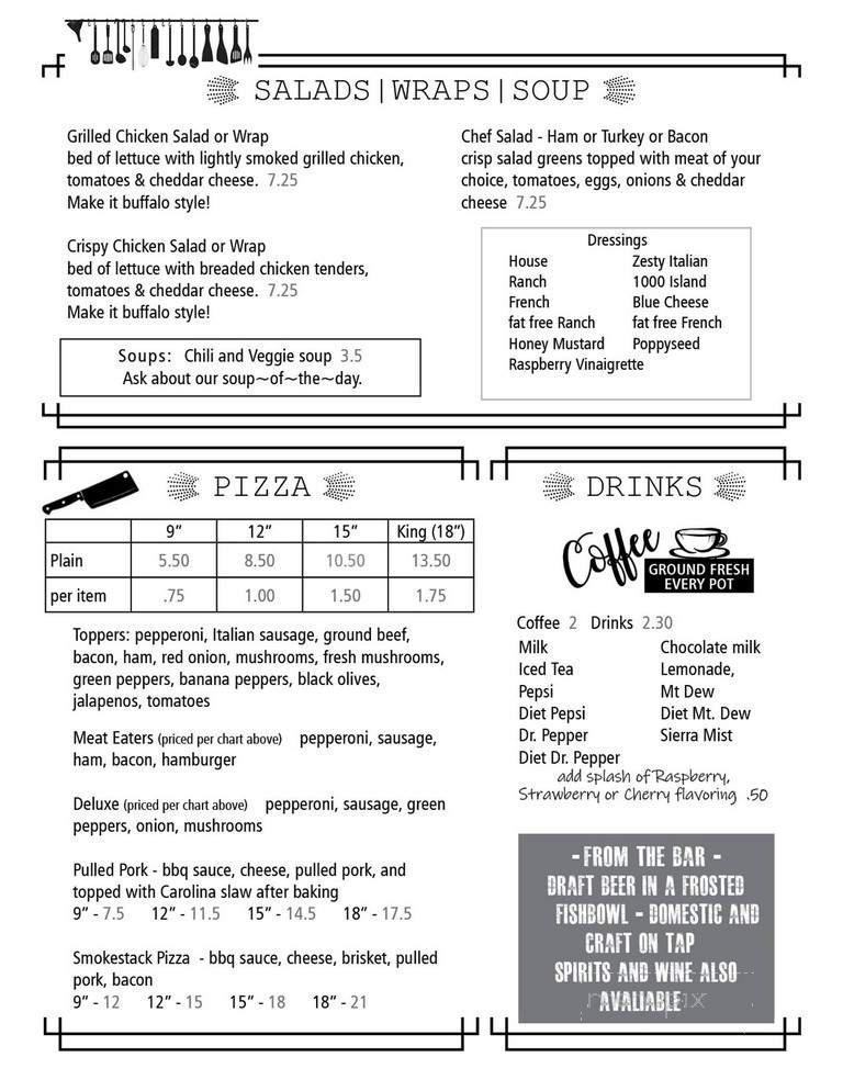 Southside Restaurant - Wardsville, ON menu_pic